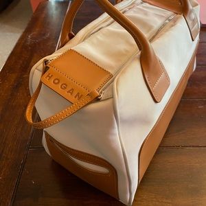Hogan Canvas/Leather Weekend bag